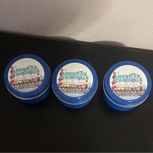Bath & Body Works American Boardwalk candle tin set of 3 NWT